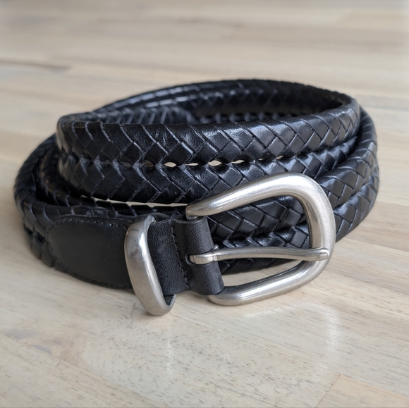 Coach Leather Woven Men's Belt Size 38 - Picture 1 of 5